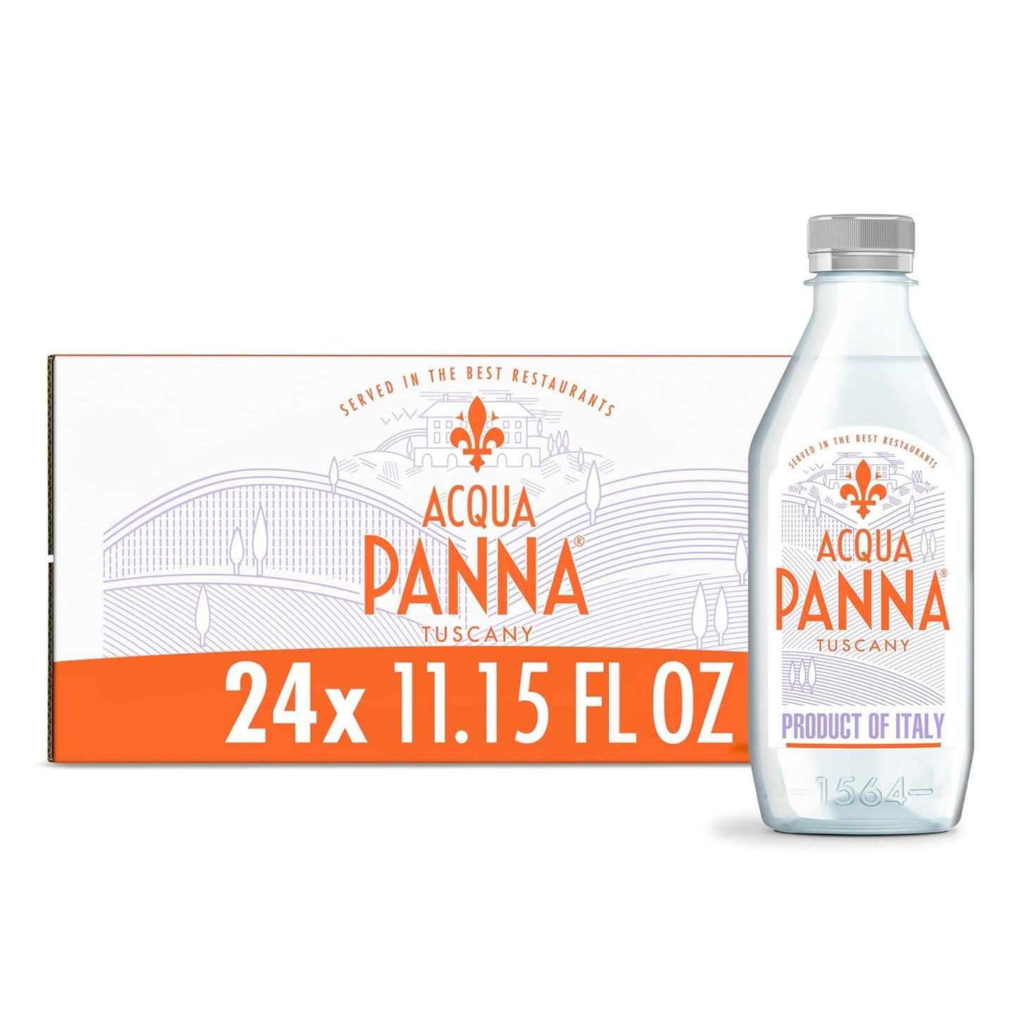Acqua Panna Natural Mineral Water Plastic Bottle 330ml Pack of 24