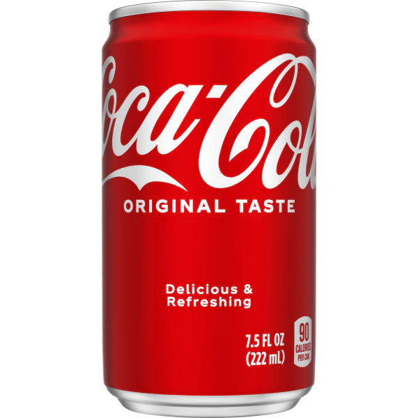 Coca-Cola 7.5 FL oz Mini Cans Pack of 24