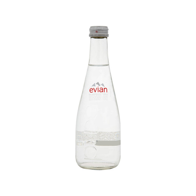 Evian Natural Spring Water 330ml glass Pack of 20