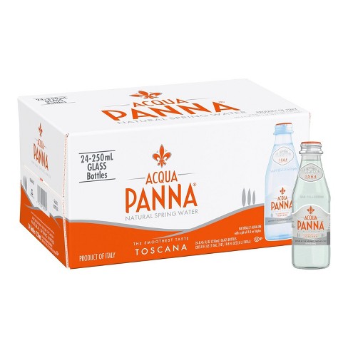 Acqua Panna Natural Spring Water 250ml Glass Bottle Pack of 24