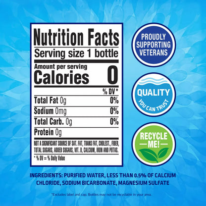 Pure Life® Purified Water 8 Fl Oz Plastic Bottle Pack of 96