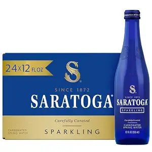 Saratoga Spring Sparkling 12 oz Glass Pack of 24