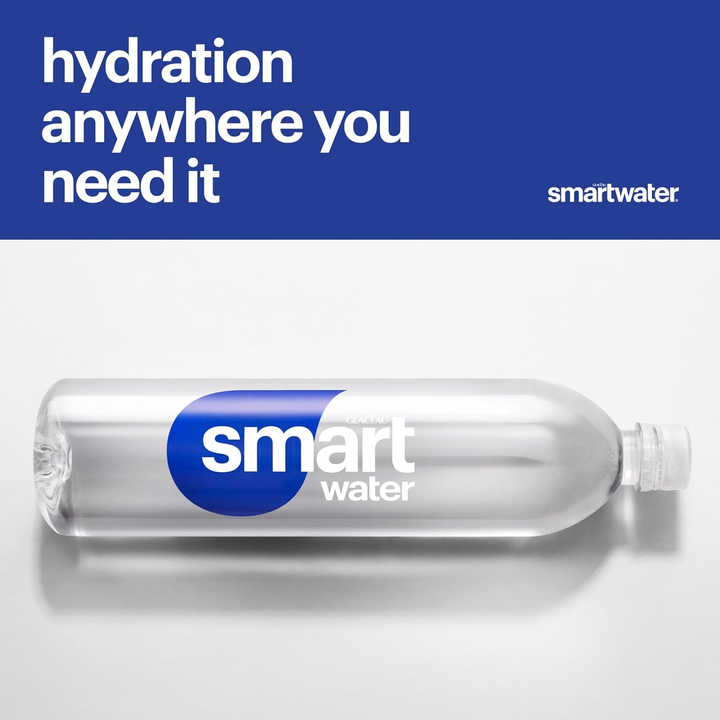smartwater Vapor Distilled Water Bottles 16.9 Ounce Pack of 24