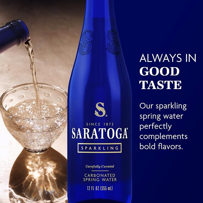 Saratoga Spring Sparkling 12 oz Glass Pack of 24