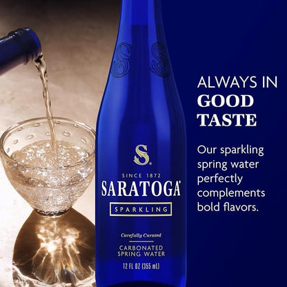 Saratoga Spring Sparkling 12 oz Glass Pack of 24