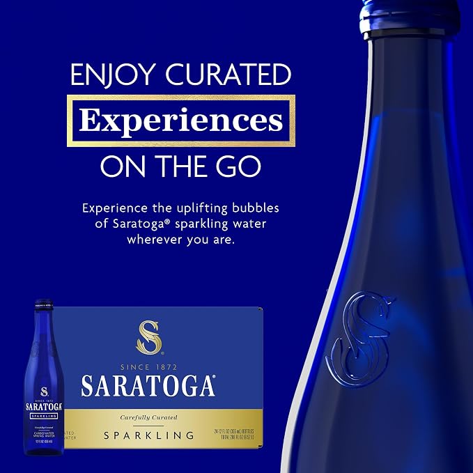 Saratoga Spring Sparkling 12 oz Glass Pack of 24