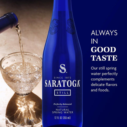 Saratoga Spring Still 12 oz Glass  Pack of 24