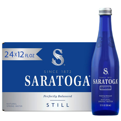 Saratoga Spring Still 12 oz Glass  Pack of 24