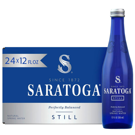 Saratoga Spring Still 12 oz Glass  Pack of 24
