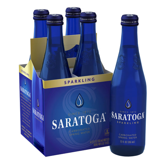 Saratoga Spring Sparkling 12 oz Glass Pack of 24