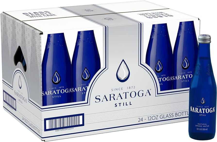 Saratoga Spring Still 12 oz Glass  Pack of 24