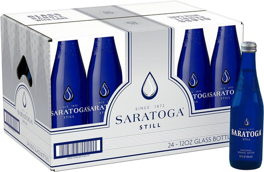 Saratoga Spring Still 12 oz Glass  Pack of 24