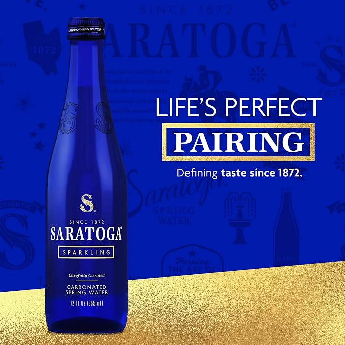 Saratoga Spring Sparkling 12 oz Glass Pack of 24