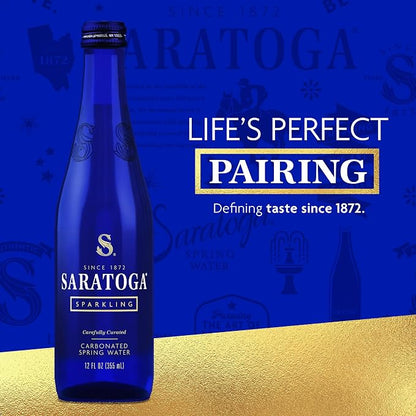 Saratoga Spring Sparkling 12 oz Glass Pack of 24