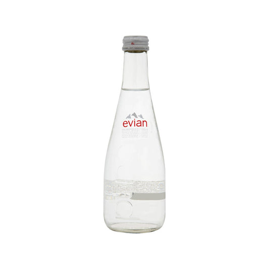 Evian Natural Spring Water 330ml glass Pack of 20