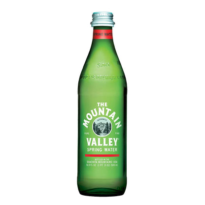 Mountain Valley Spring Water Glass Bottle, 16.9 ounce Pack of 12