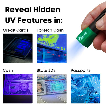 Dri Mark Dual Test Counterfeit Money Detector Pen With UV Light Head + 2 Pen Bonus Pack